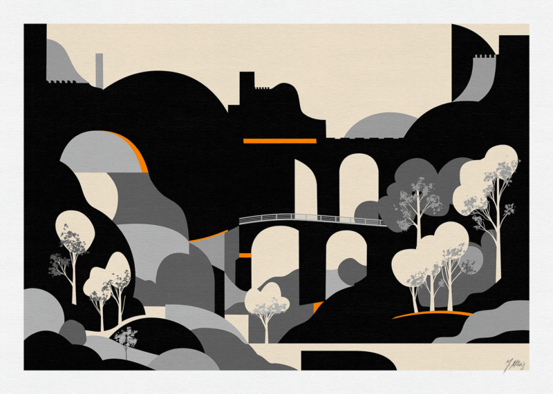 Fine Art Print "Valley". Giclee print.