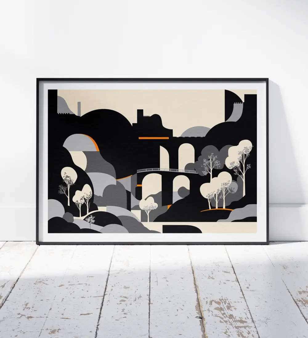 Fine Art Print "The Valley". Giclee print.