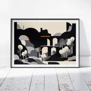 Fine Art Print "The Valley". Giclee print.