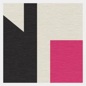 Print shows an abstract Illustration of a crossroad by Jochen Moenig. Detail.