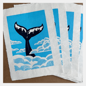 "Fluke". LInocut print. Edition