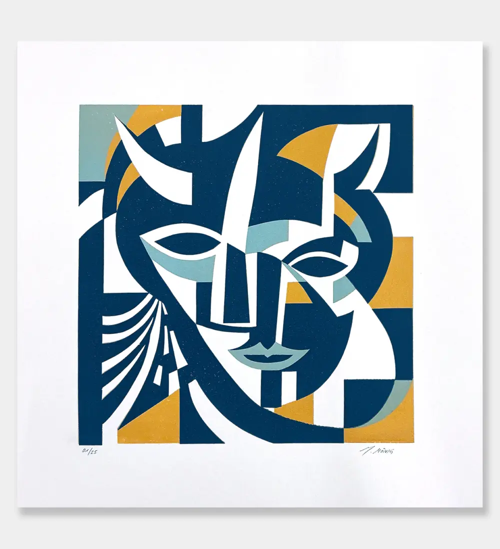 shop_Teufel-01 "Teufel". LInocut print.