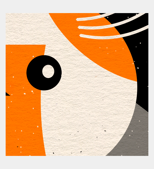 Fine Art Print "Bird". Giclee print. Detail.