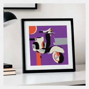 shop_scooter-02-Detail-1-600x658 Fine Art Print "Scooter". Giclee print. Frame