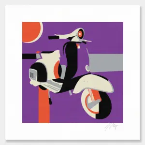 shop_scooter-02 Fine Art Print "Scooter". Giclee print.