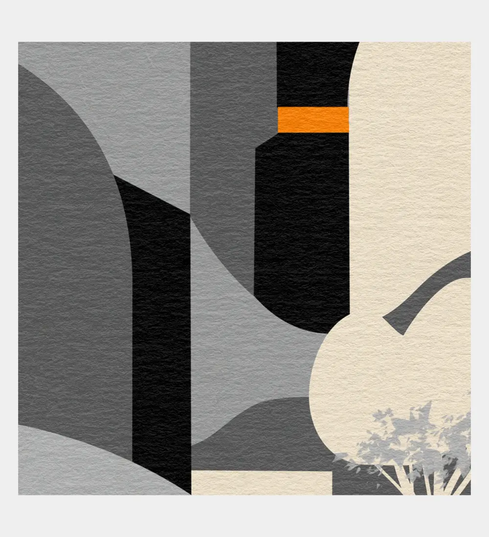 Fine Art Print "The Valley". Giclee print. Detail