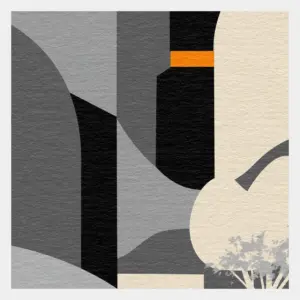 Fine Art Print "The Valley". Giclee print. Detail